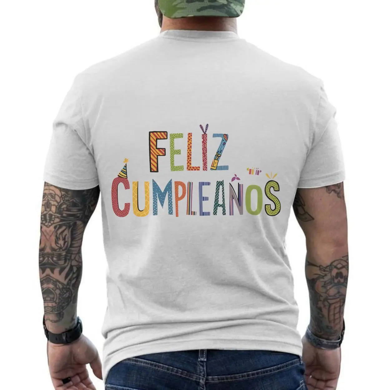 Feliz Cumpleaños Colorful Birthday Party T-Shirt 6 Feliz Cumpleanos Colorful Birthday Party T Shirt 6 1.jpg