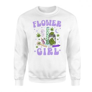 Flower Girl Cannabis Stoner Bong and Joint T Shirt 3 1.jpg