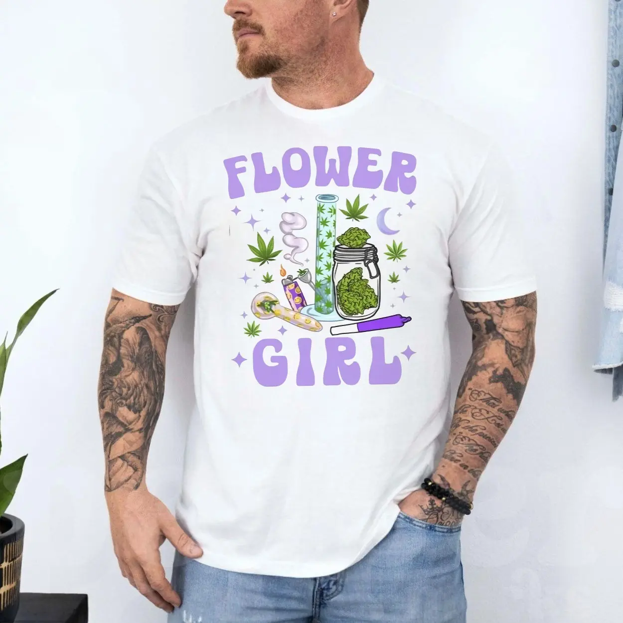 Flower Girl Cannabis Stoner Bong and Joint T-Shirt 4 Flower Girl Cannabis Stoner Bong and Joint T Shirt 4 1.jpg