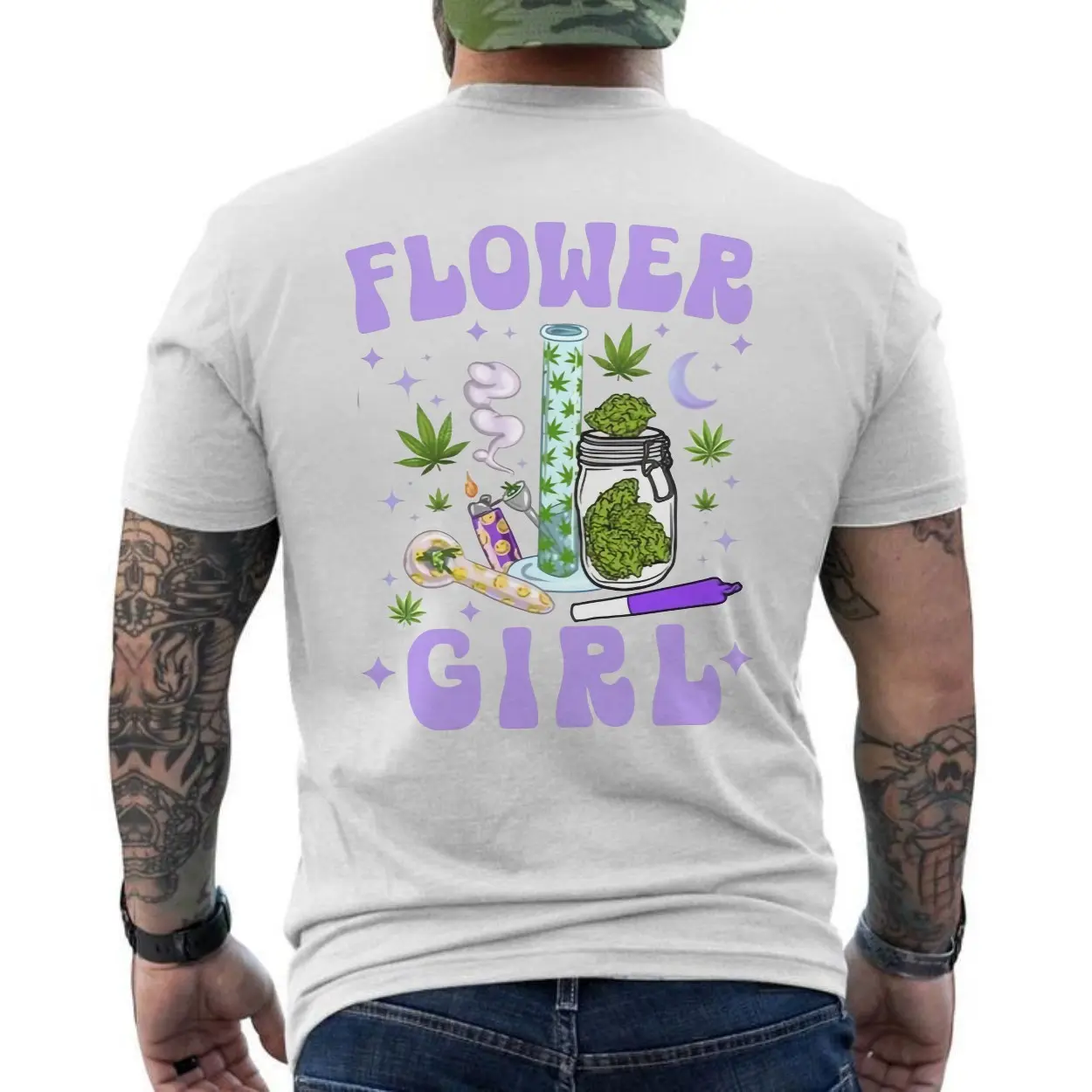 Flower Girl Cannabis Stoner Bong and Joint T-Shirt 6 Flower Girl Cannabis Stoner Bong and Joint T Shirt 6 1.jpg