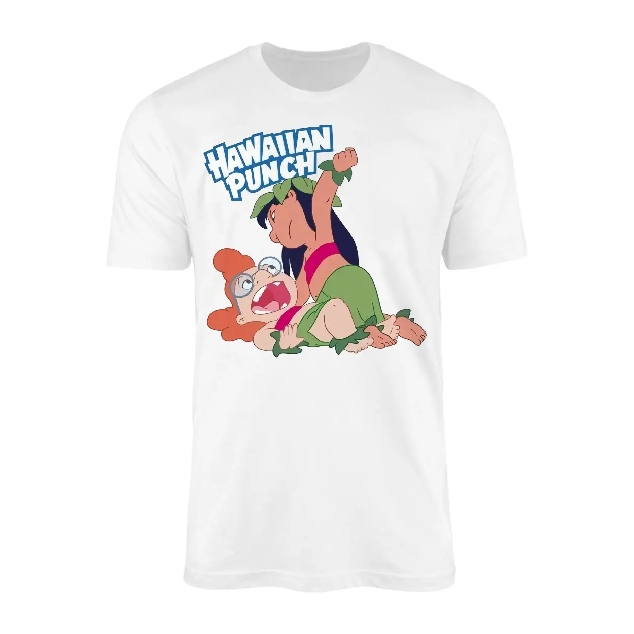 Funny Hawaiian Cartoon Fight Parody Graphic T-Shirt 1 Funny Hawaiian Cartoon Fight Parody Graphic T Shirt 1 1.jpg