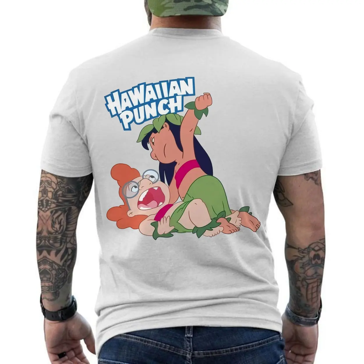 Funny Hawaiian Cartoon Fight Parody Graphic T-Shirt 6 Funny Hawaiian Cartoon Fight Parody Graphic T Shirt 6 1.jpg