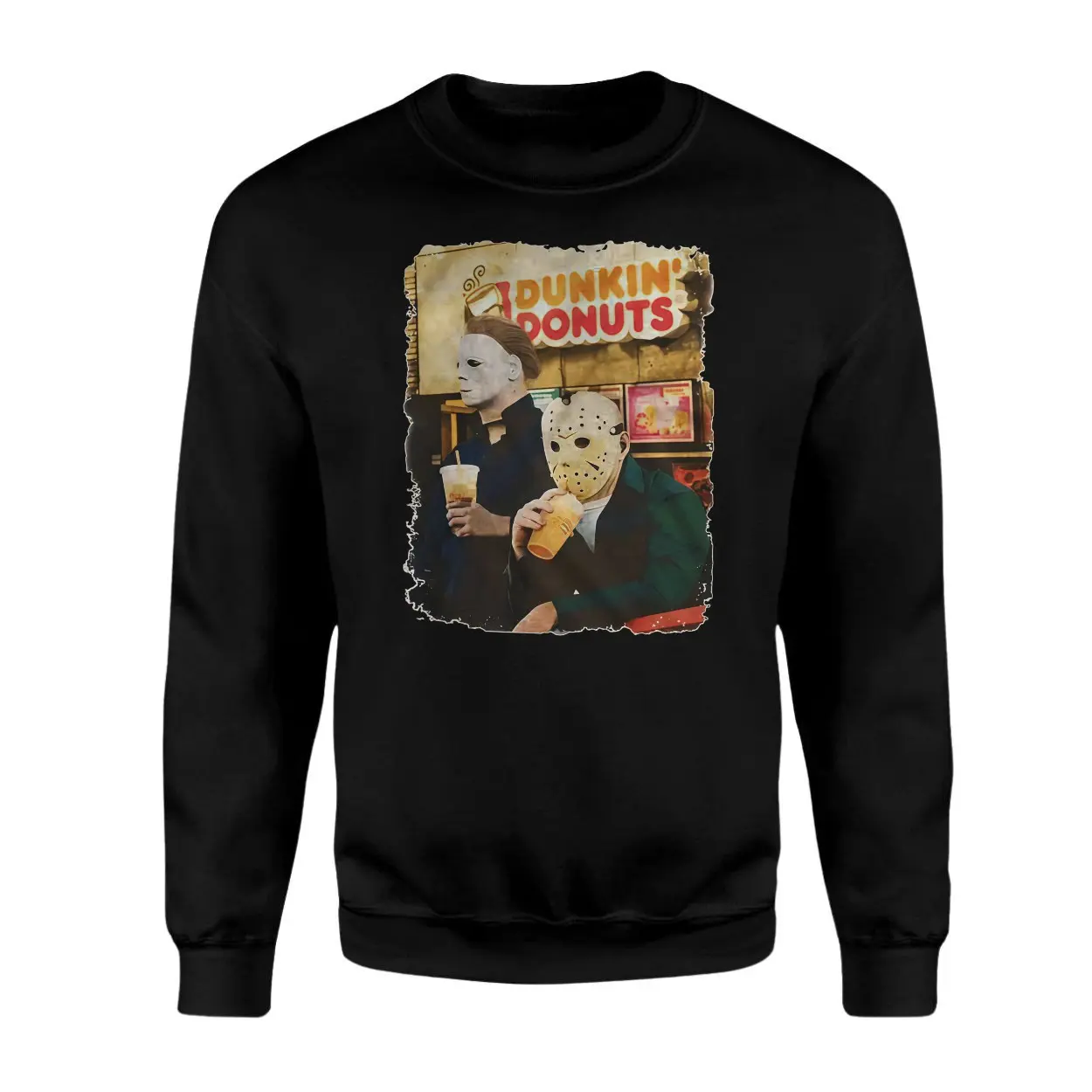 Funny Horror Slasher Drinking Coffee Halloween T Shirt 3 1.jpg