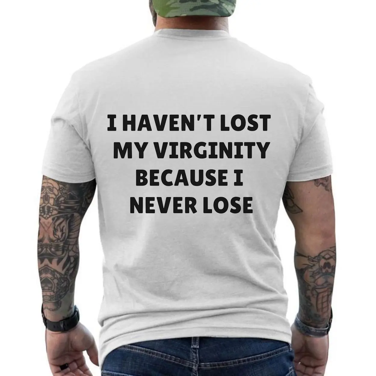 Funny Never Lose Virginity Joke Graphic T-Shirt 6 Funny Never Lose Virginity Joke Graphic T Shirt 6 1.jpg