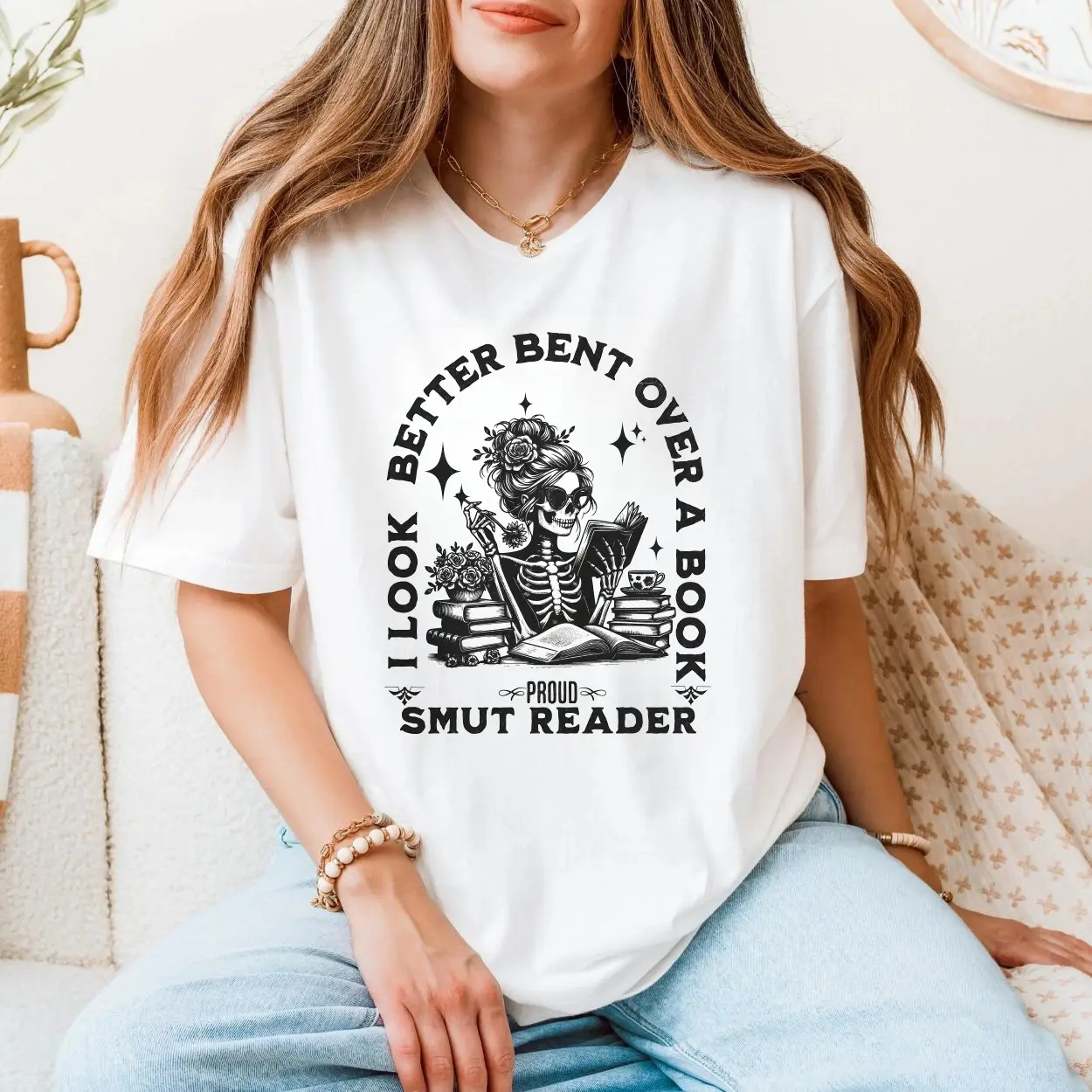 Funny Skeleton Smut Reader Book Lover T Shirt 5 1.jpg