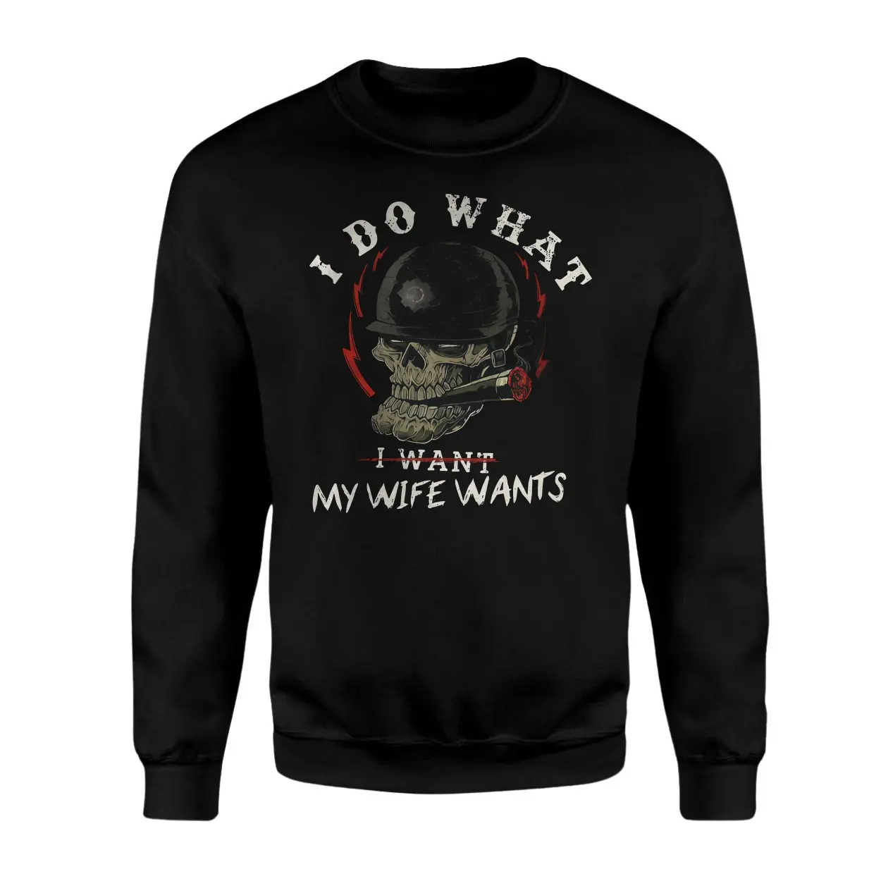 Funny Skull Soldier Helmet I Do What My Wife Wants T-Shirt 3 Funny Skull Soldier Helmet I Do What My Wife Wants T Shirt 3 1.jpg