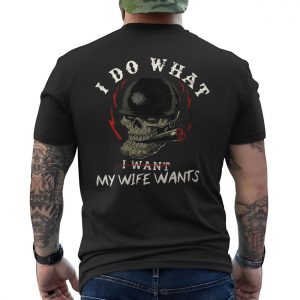 Funny Skull Soldier Helmet I Do What My Wife Wants T Shirt 6 1.jpg
