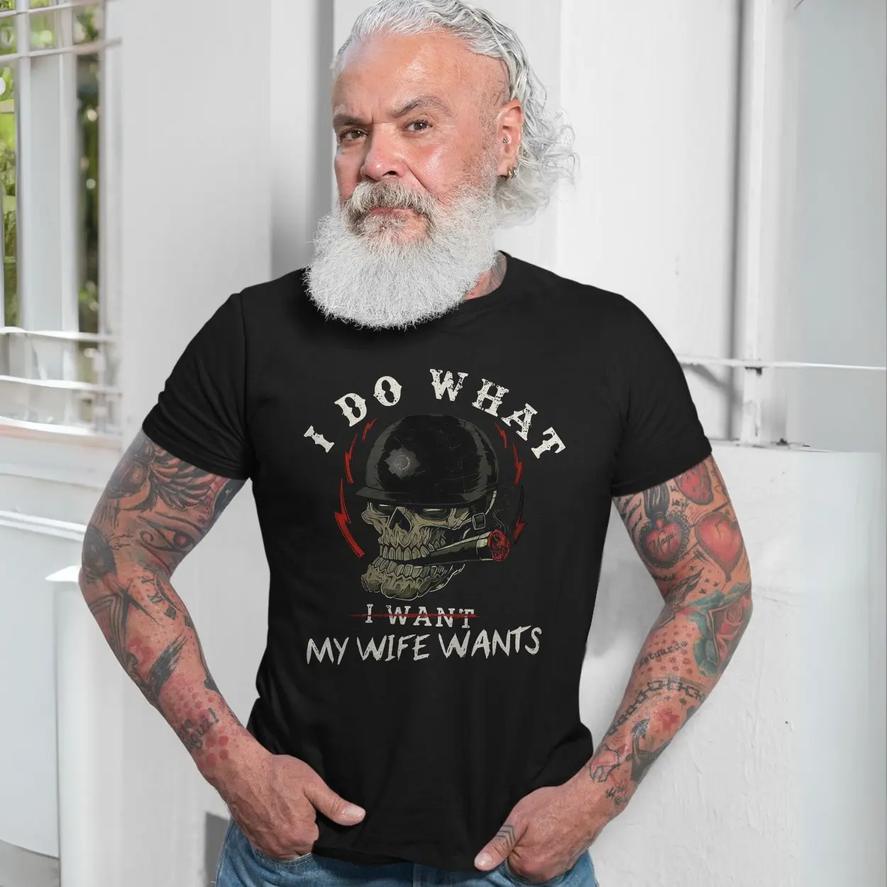 Funny Skull Soldier Helmet I Do What My Wife Wants T-Shirt 7 Funny Skull Soldier Helmet I Do What My Wife Wants T Shirt 7 1.jpg