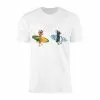 Funny Surfing Chicken and Penguin Cartoon T-Shirt 15 Funny Surfing Chicken and Penguin Cartoon T Shirt 1 1.jpg
