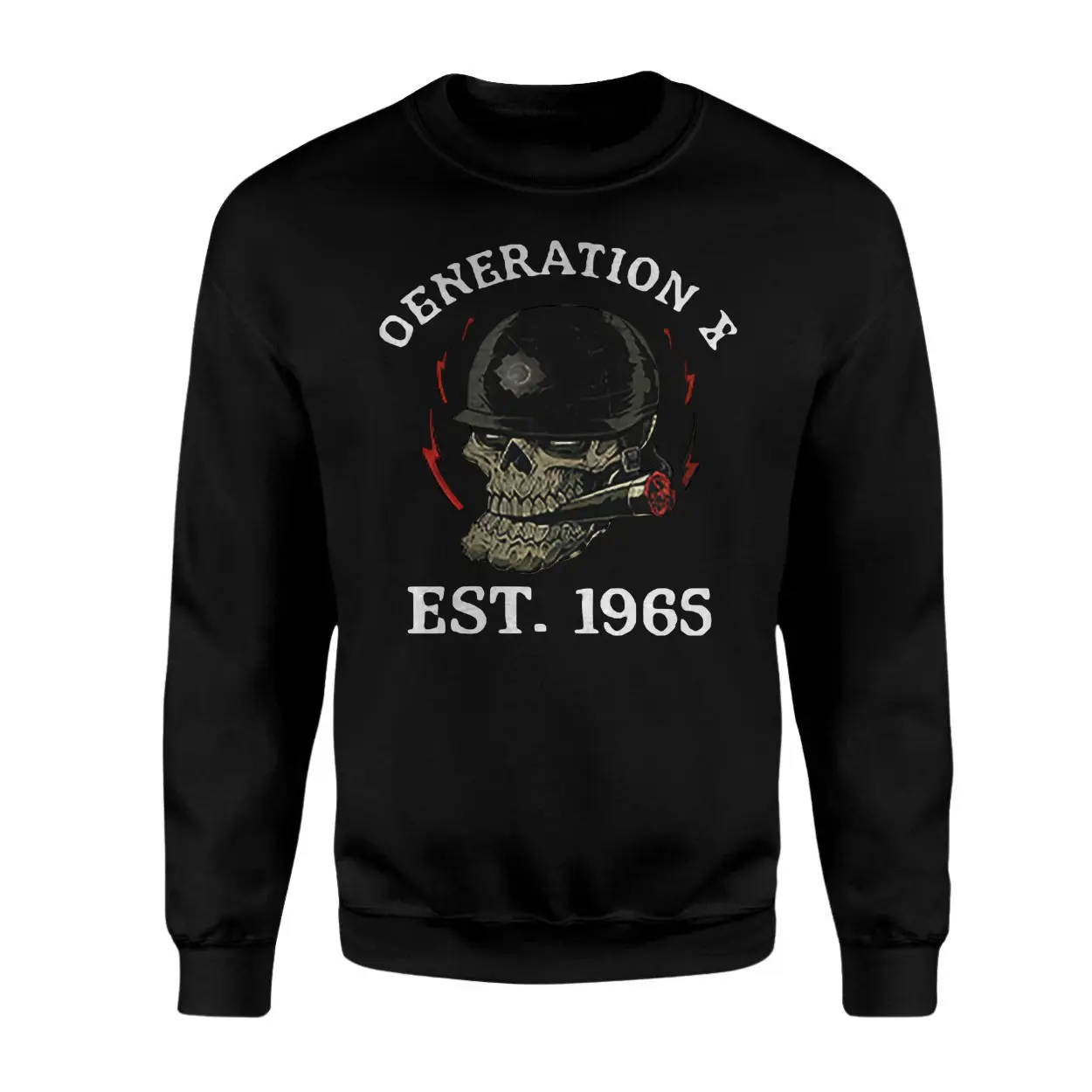 Generation X Skull Helmet Graphic T-Shirt EST. 1965 3 Generation X Skull Helmet Graphic T Shirt EST. 1965 3 1.jpg