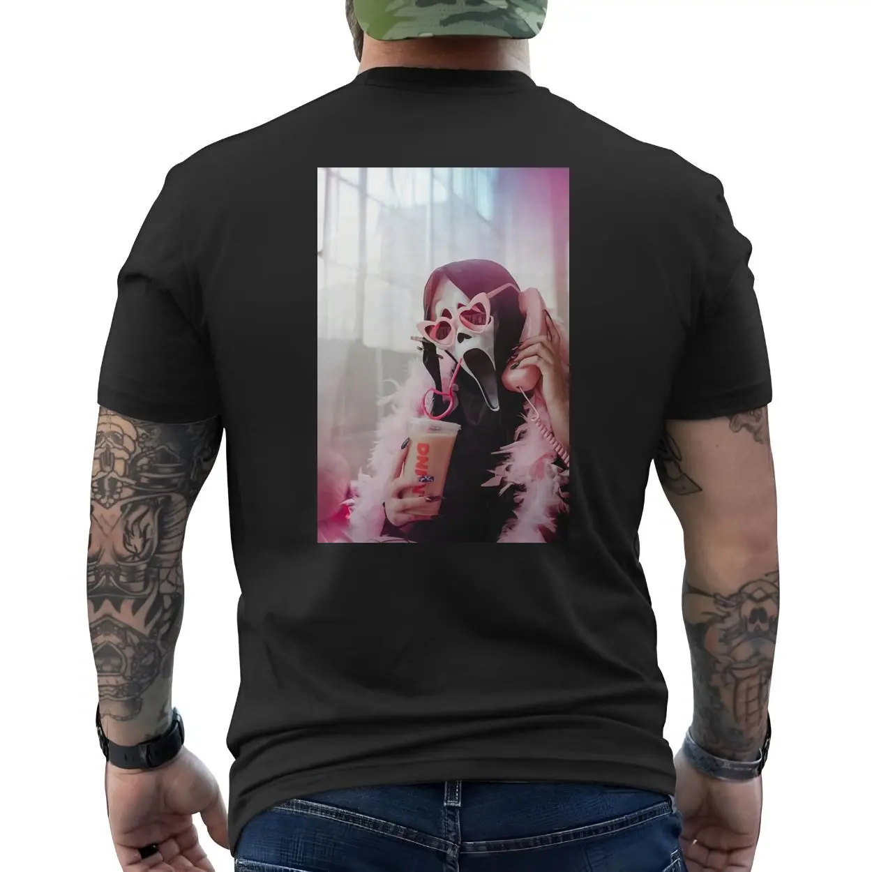 Ghostface Scream Pink Heart Glasses Funny T-Shirt 6 Ghostface Scream Pink Heart Glasses Funny T Shirt 6 1.jpg