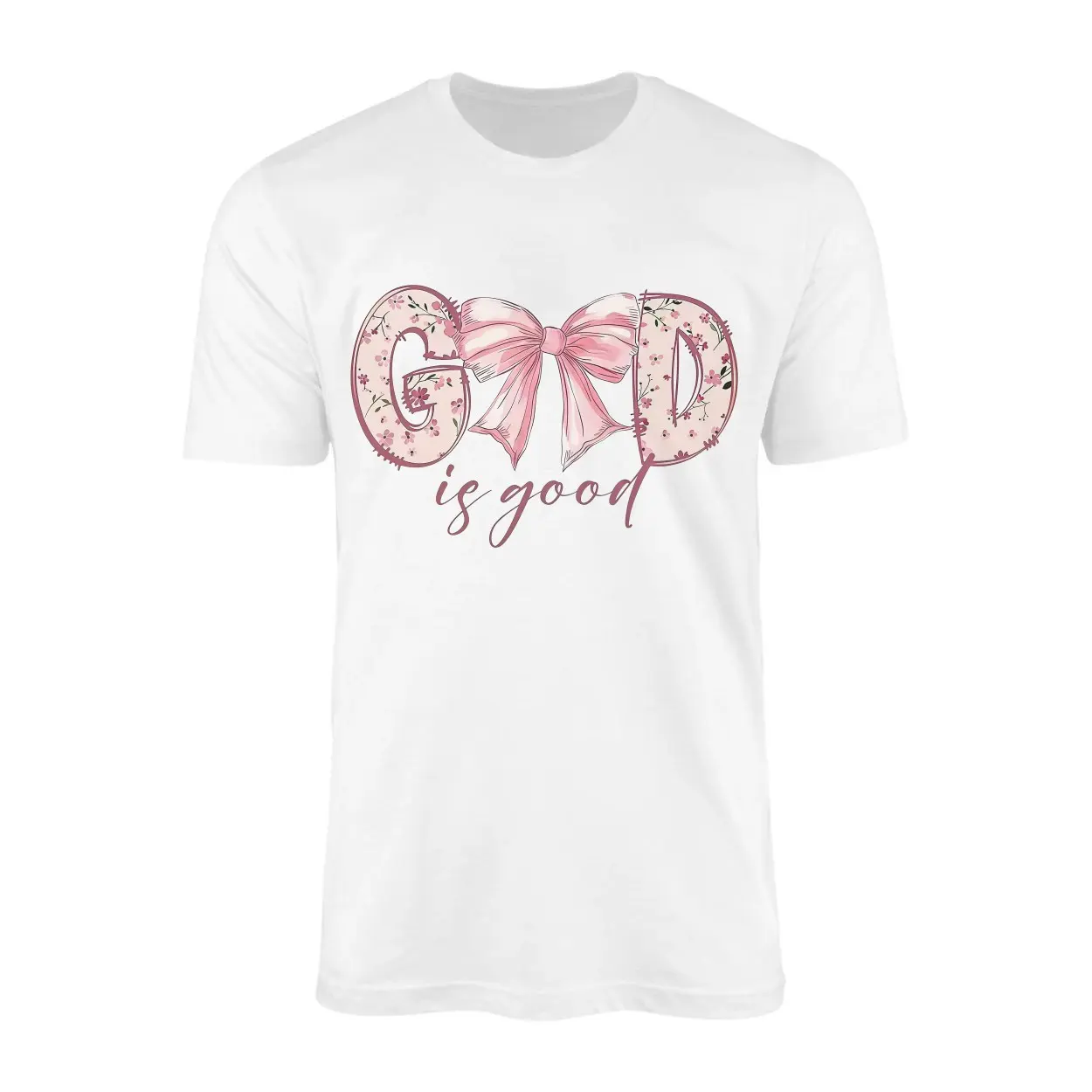 God Is Good Floral Bow Christian T-Shirt 1 God Is Good Floral Bow Christian T Shirt 1 1 1.jpg