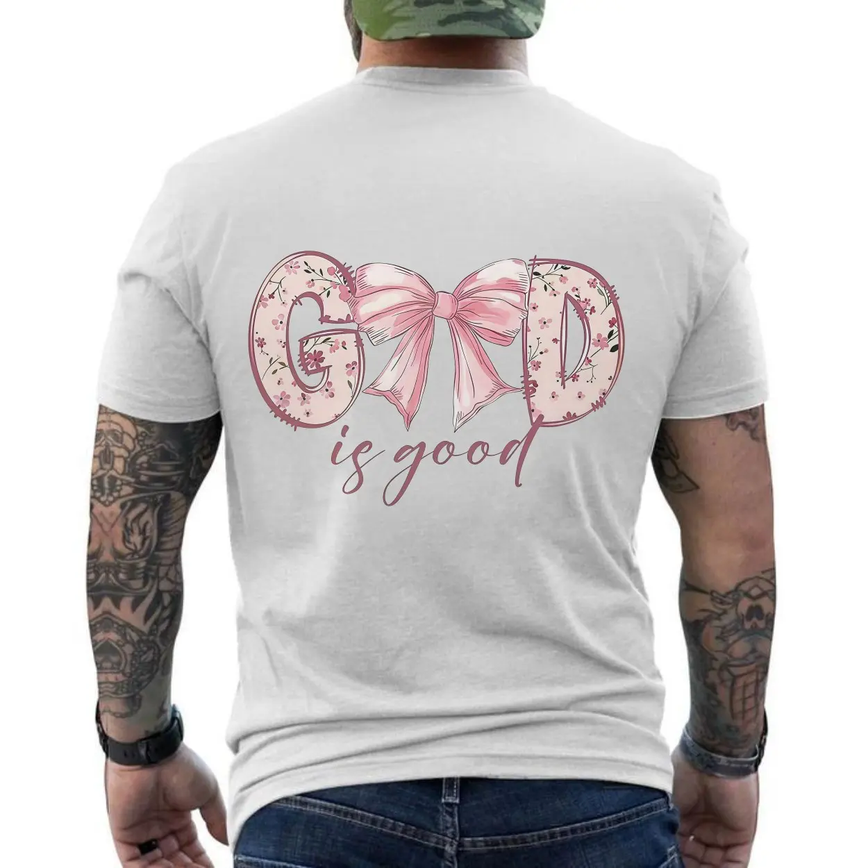God Is Good Floral Bow Christian T-Shirt 6 God Is Good Floral Bow Christian T Shirt 6 1 1.jpg