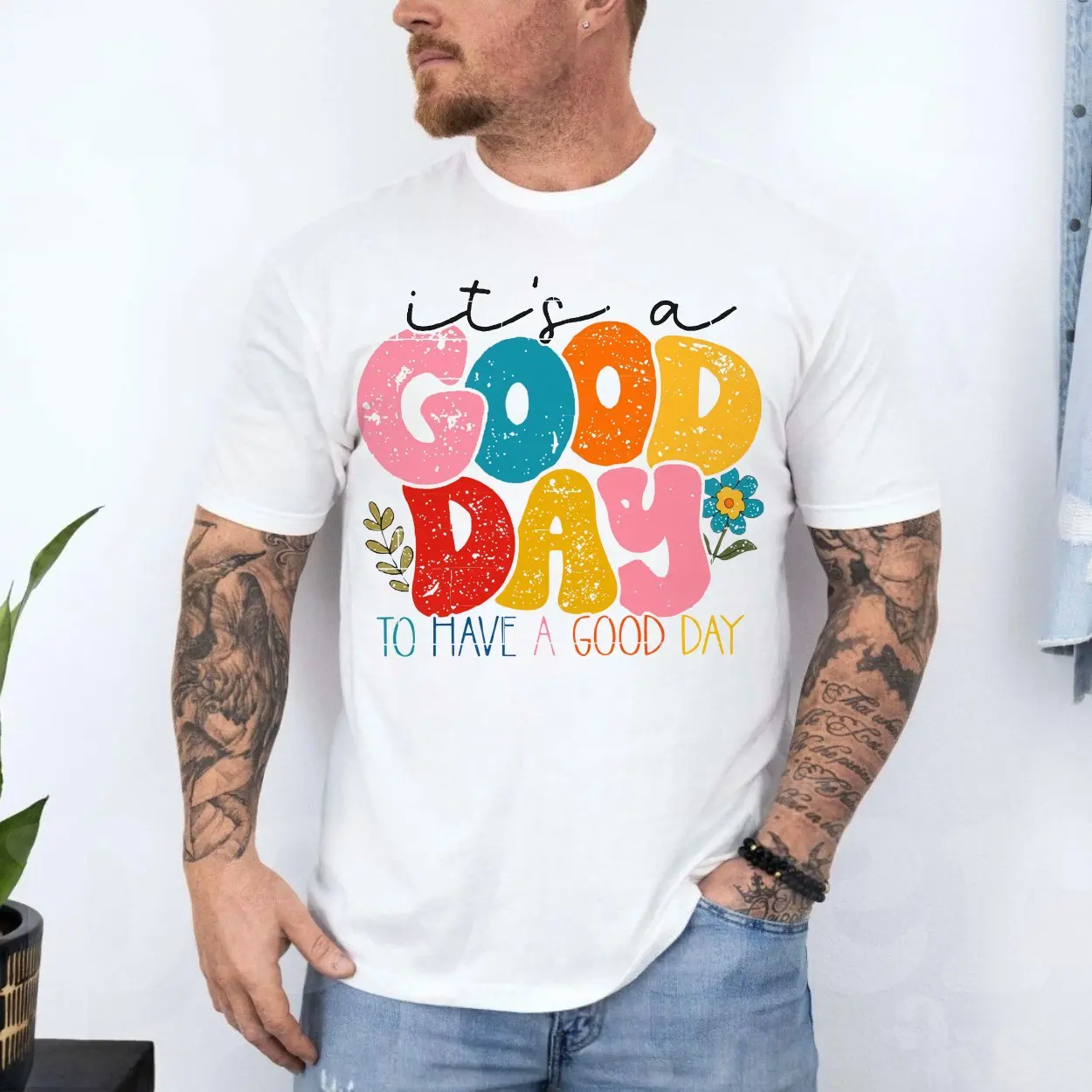 Good Day Positive Quote Retro Aesthetic Graphic T Shirt 4 1.jpg