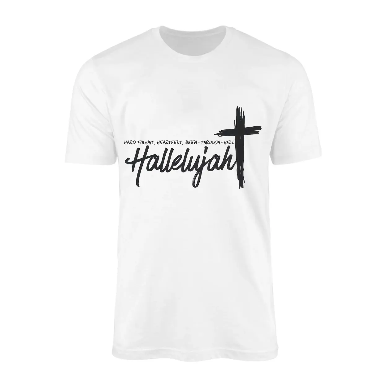 Hallelujah Hard Fought Christian Scripture Religious T-Shirt 1 Hallelujah Hard Fought Christian Scripture Religious T Shirt 1 1.jpg