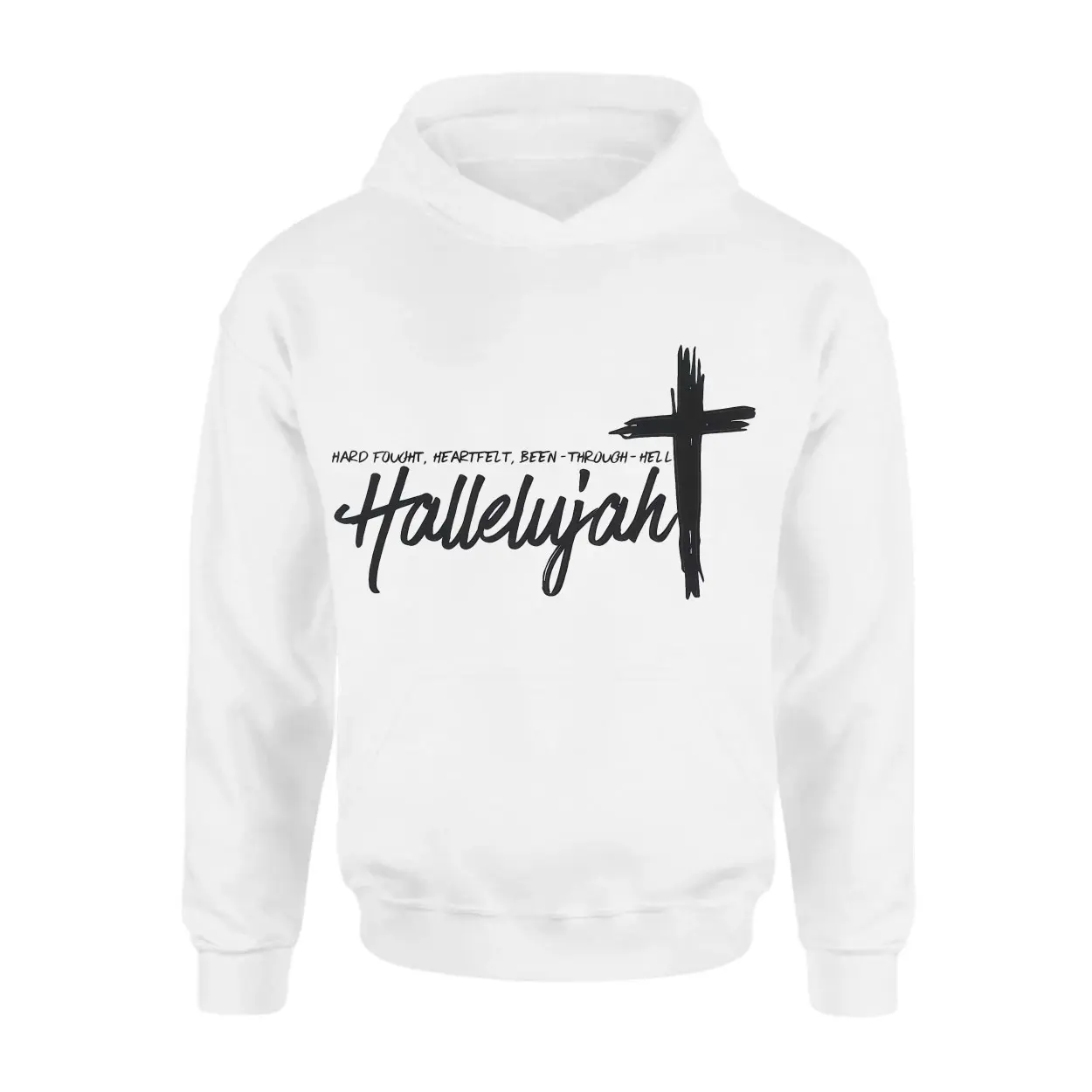 Hallelujah Hard Fought Christian Scripture Religious T-Shirt 2 Hallelujah Hard Fought Christian Scripture Religious T Shirt 2 1.jpg
