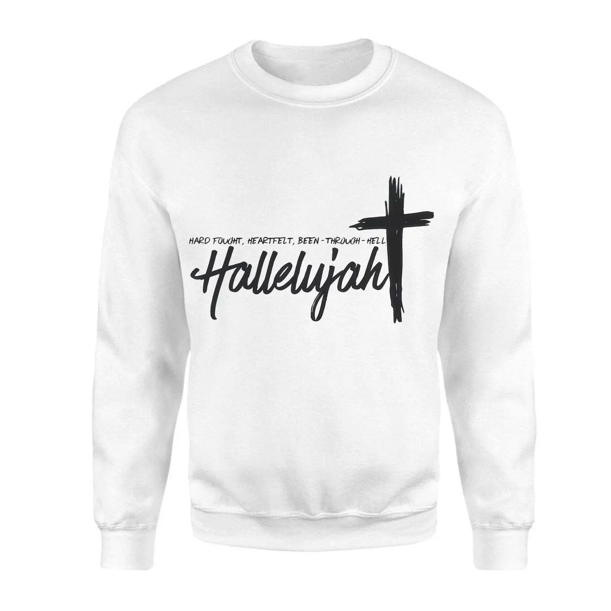 Hallelujah Hard Fought Christian Scripture Religious T-Shirt 3 Hallelujah Hard Fought Christian Scripture Religious T Shirt 3 1.jpg