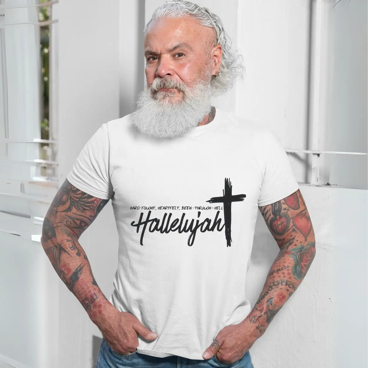 Hallelujah Hard Fought Christian Scripture Religious T-Shirt 7 Hallelujah Hard Fought Christian Scripture Religious T Shirt 7 1.jpg