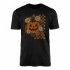 Halloween Pumpkin with Flowers Graphic T Shirt 1 1.jpg