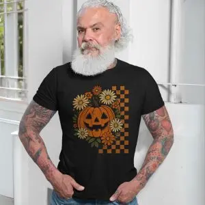 Halloween Pumpkin with Flowers Graphic T-Shirt 13 Halloween Pumpkin with Flowers Graphic T Shirt 7 1.jpg
