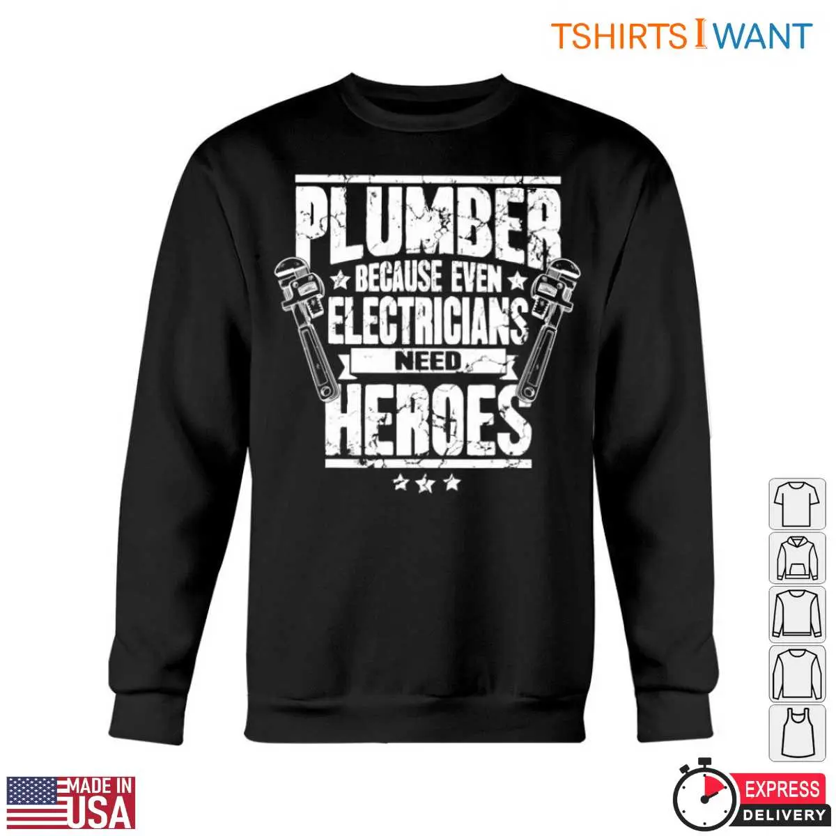 Hero Plumbing T Shirt Even Electricians Need Plumber Heroes 5 1.jpg