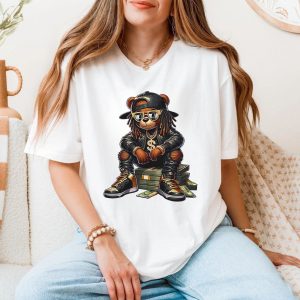 Hip Hop Bear with Money Streetwear Graphic T Shirt 5 1.jpg