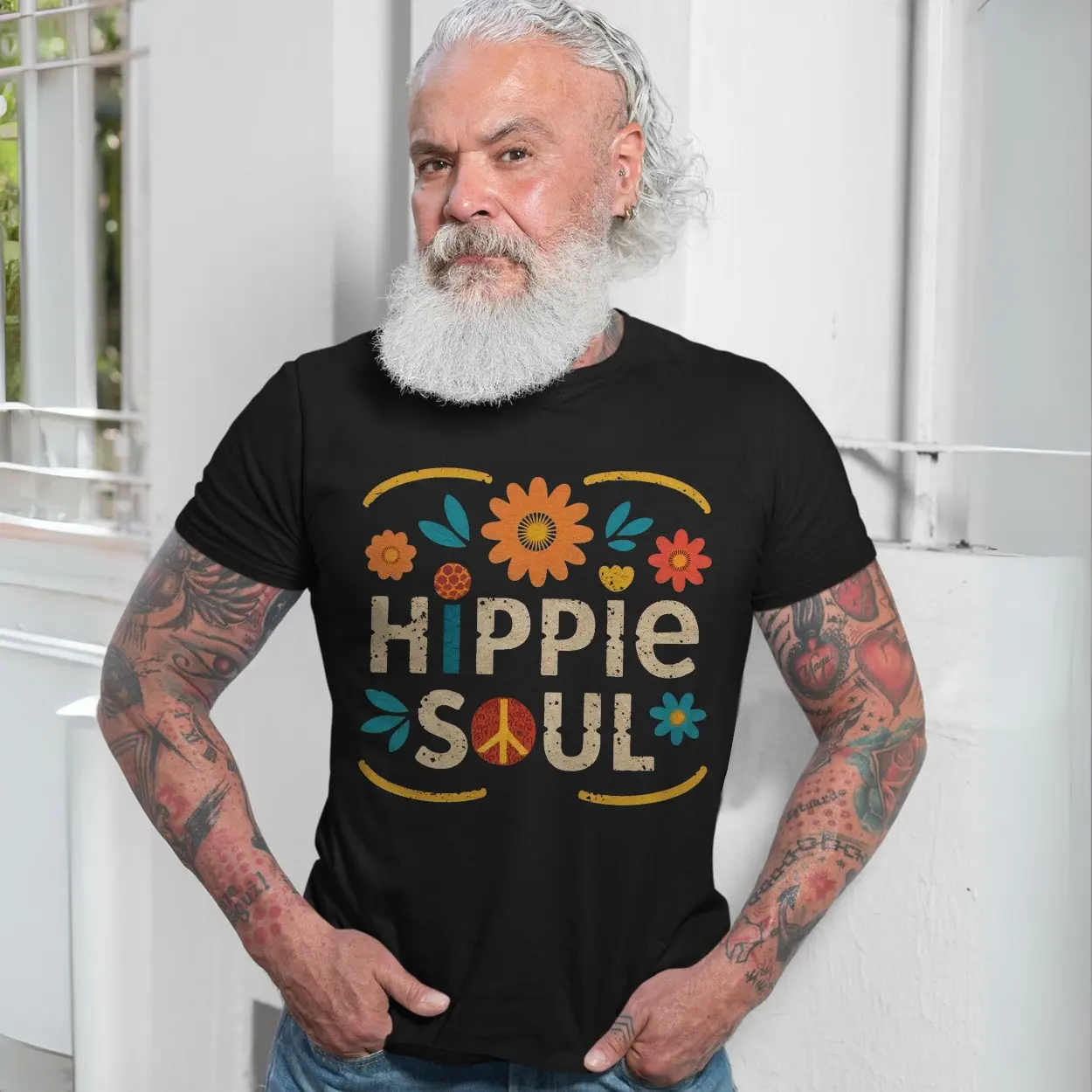 Hippie Soul Peace Love Floral Bohemian T-Shirt 7 Hippie Soul Peace Love Floral Bohemian T Shirt 7 1.jpg