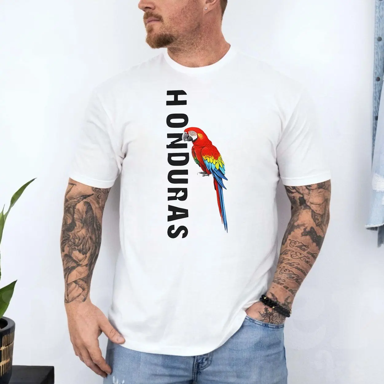 Honduras Parrot National Pride Graphic T-Shirt 4 Honduras Parrot National Pride Graphic T Shirt 4 1.jpg