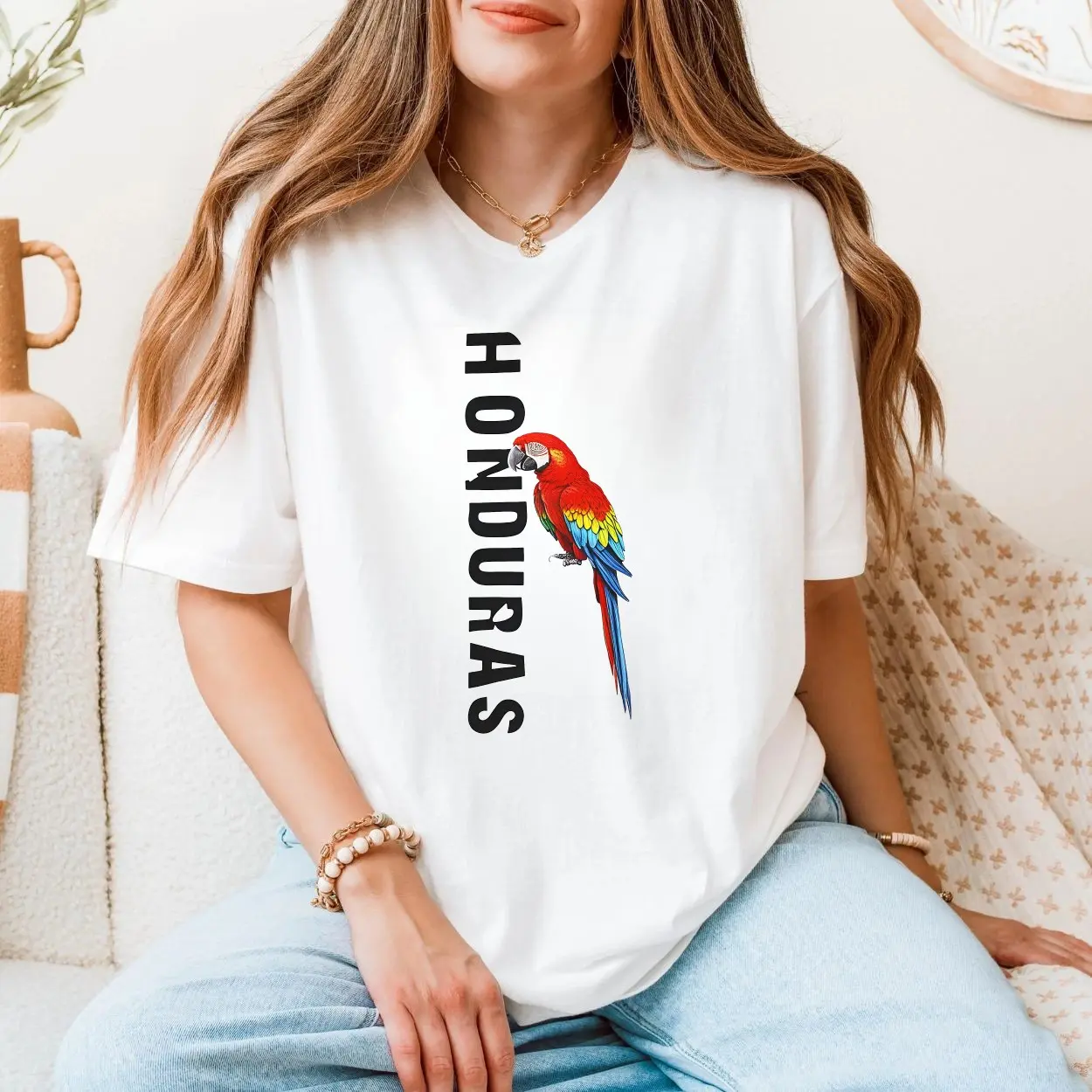 Honduras Parrot National Pride Graphic T-Shirt 5 Honduras Parrot National Pride Graphic T Shirt 5 1.jpg