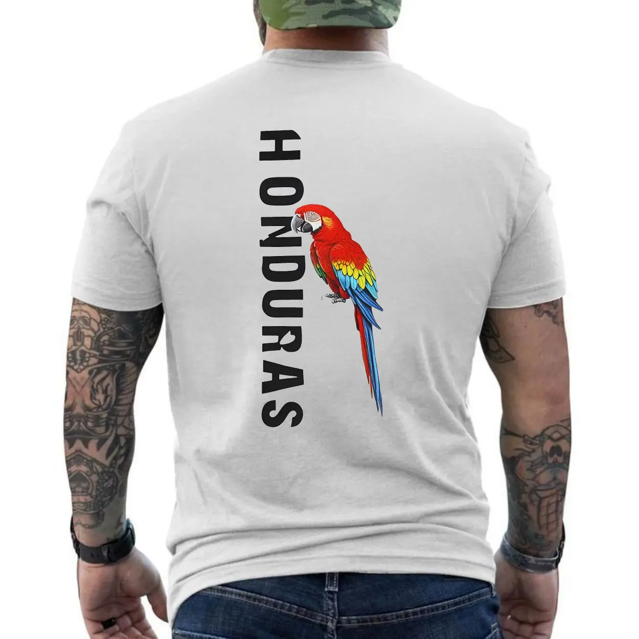Honduras Parrot National Pride Graphic T-Shirt 6 Honduras Parrot National Pride Graphic T Shirt 6 1.jpg
