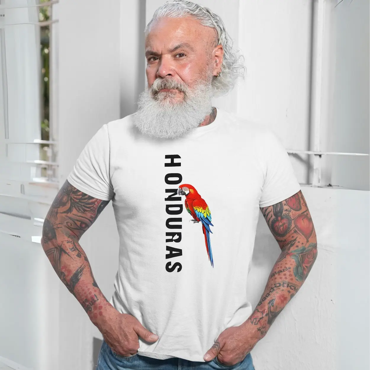 Honduras Parrot National Pride Graphic T-Shirt 7 Honduras Parrot National Pride Graphic T Shirt 7 1.jpg