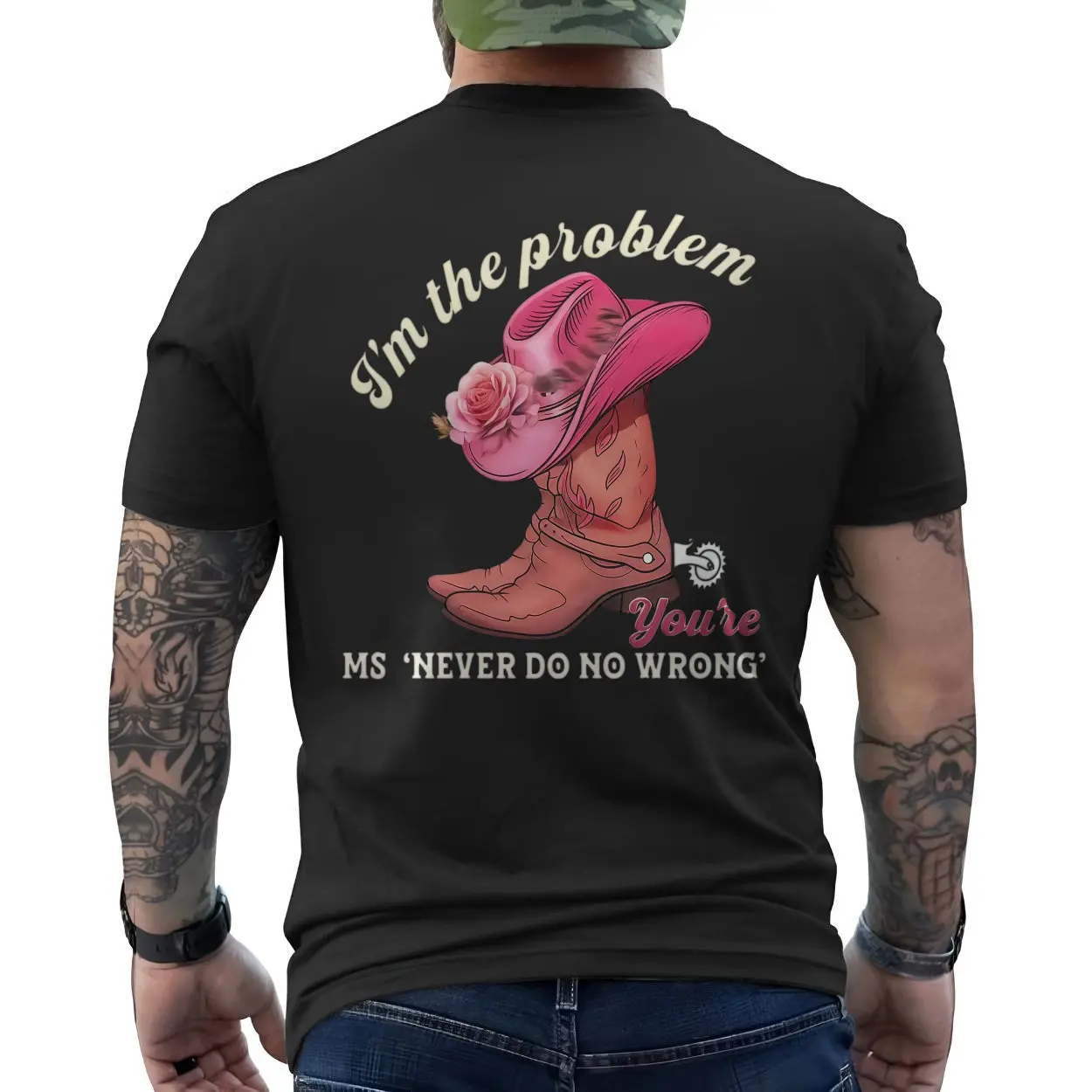 I'm the Problem Funny Cowgirl Western Boot Hat Graphic T-Shirt 6 Im the Problem Funny Cowgirl Western Boot Hat Graphic T Shirt 6 1.jpg