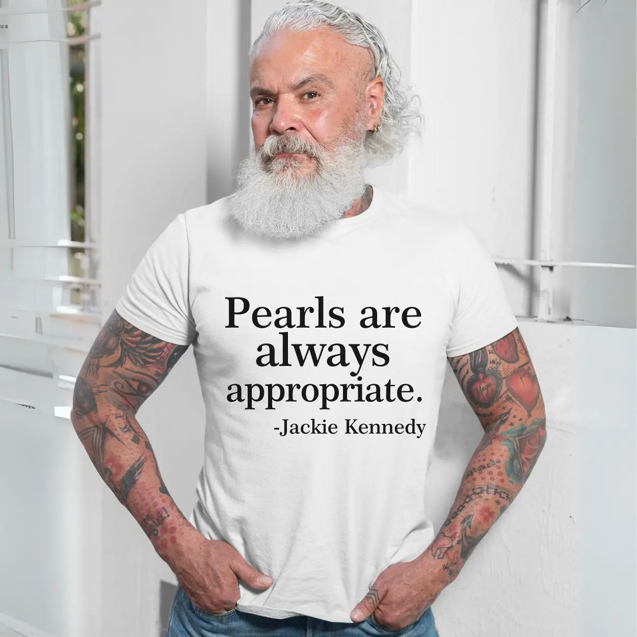 Jackie Kennedy Pearls are Always Appropriate T Shirt 7 1.jpg