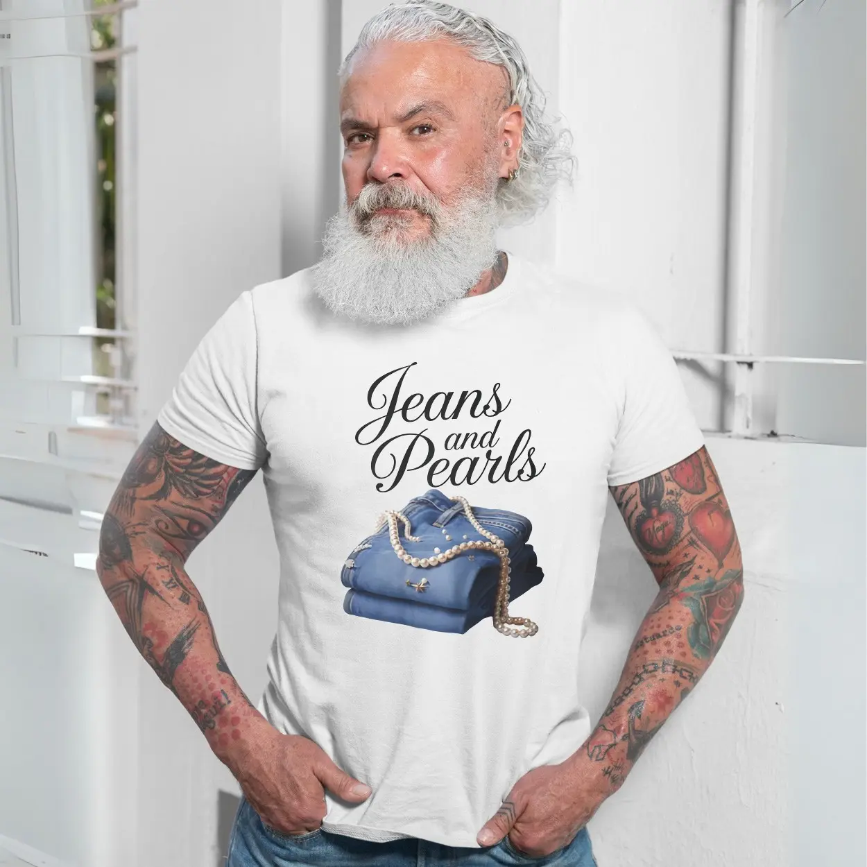 Jeans and Pearls Fashion Aesthetic Graphic T Shirt 7 1 1.jpg