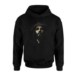 Jesus Christ Crown of Thorns Cross Graphic T Shirt 2 1.jpg