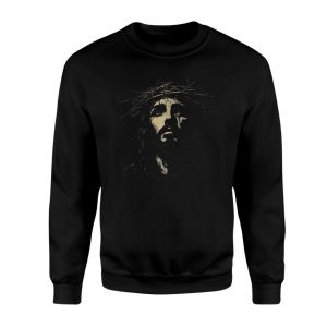 Jesus Christ Crown of Thorns Cross Graphic T Shirt 3 1.jpg