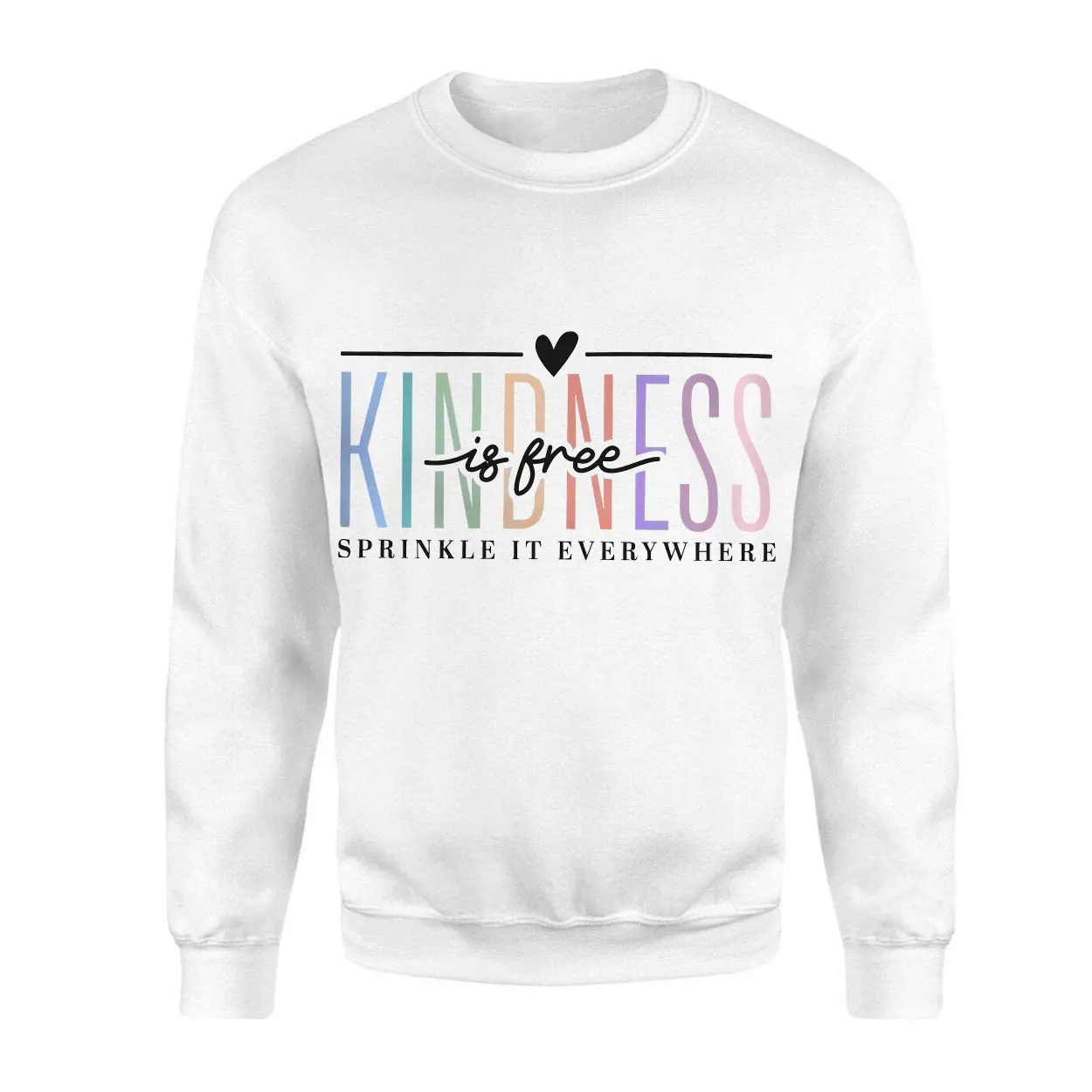 Kindness Is Free Positive Quote Rainbow Graphic T-Shirt 3 Kindness Is Free Positive Quote Rainbow Graphic T Shirt 3 1.jpg