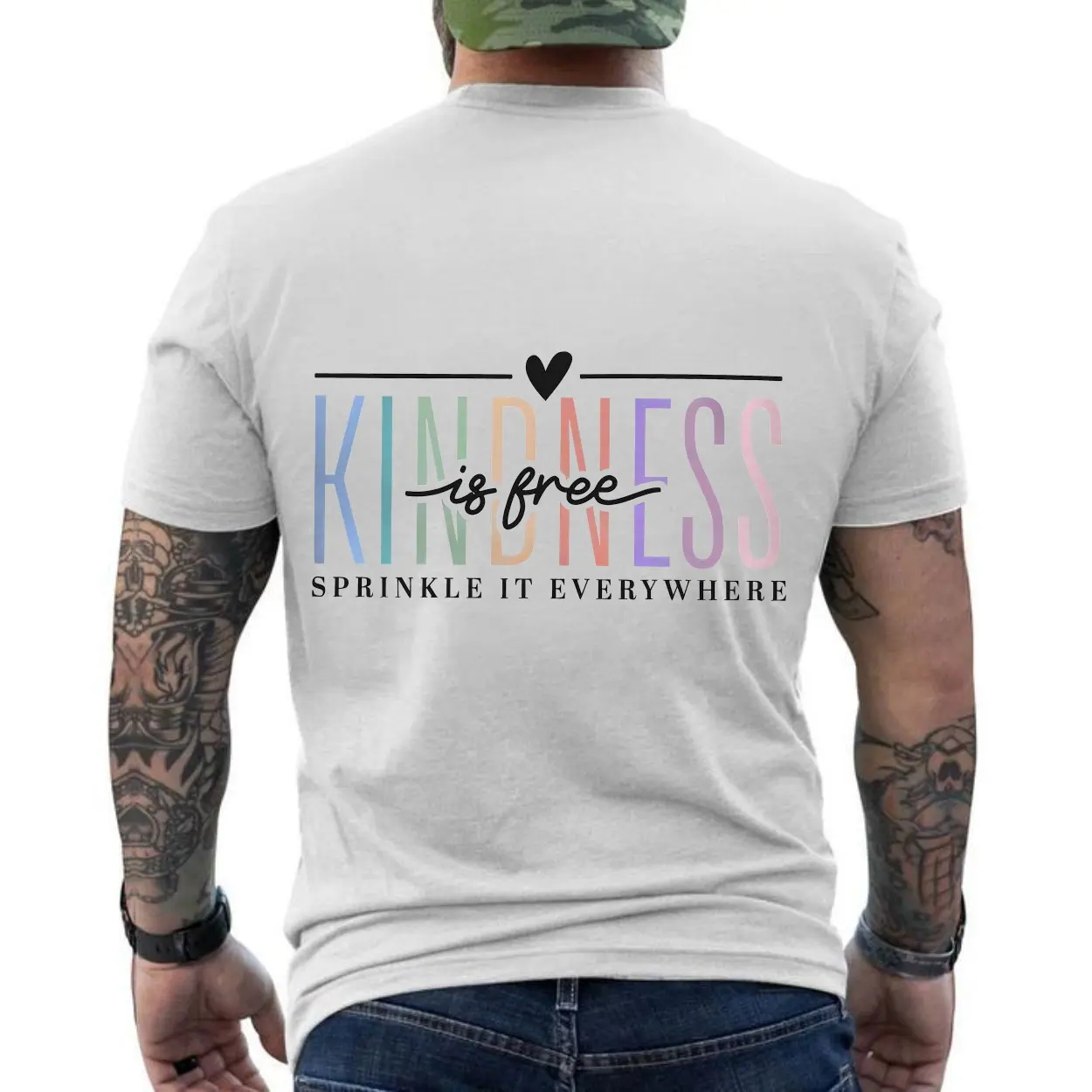 Kindness Is Free Positive Quote Rainbow Graphic T-Shirt 6 Kindness Is Free Positive Quote Rainbow Graphic T Shirt 6 1.jpg