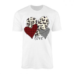 Leopard Plaid and Striped Hearts Love Graphic T Shirt 1 1.jpg