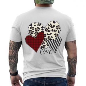 Leopard Plaid and Striped Hearts Love Graphic T Shirt 6 1.jpg