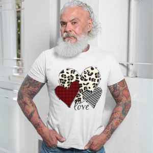Leopard Plaid and Striped Hearts Love Graphic T Shirt 7 1.jpg