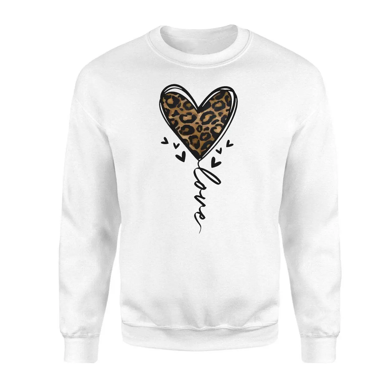 Leopard Print Heart Balloon Graphic T Shirt 3 1.jpg