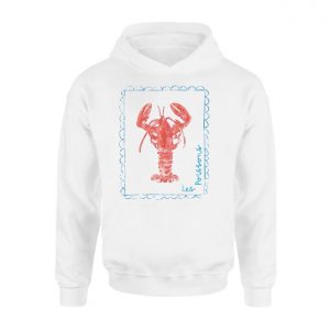 Les Poissons Lobster French Seafood Illustration T Shirt 2 1.jpg