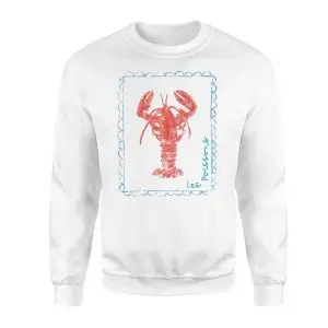 Les Poissons Lobster French Seafood Illustration T-Shirt 9 Les Poissons Lobster French Seafood Illustration T Shirt 3 1.jpg