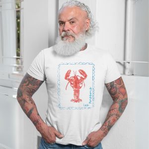 Les Poissons Lobster French Seafood Illustration T Shirt 7 1.jpg