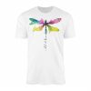 Let It Be Watercolor Dragonfly Inspirational Graphic T Shirt 1 1.jpg