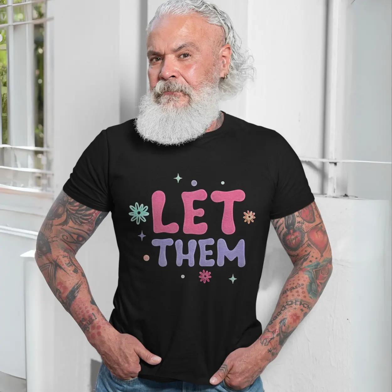 Let Them T-Shirt, Groovy Self Love Positive Affirmation Tee 7 Let Them T Shirt Groovy Self Love Positive Affirmation Tee 7 1 1.jpg