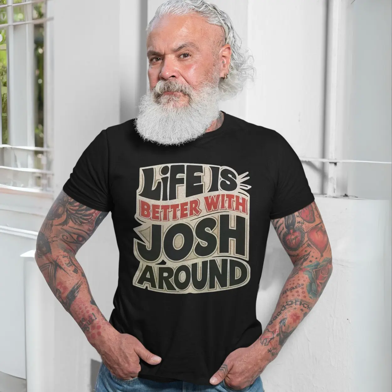 Life Is Better With Josh Around T Shirt Fun Personalized Gift 7 1 1.jpg