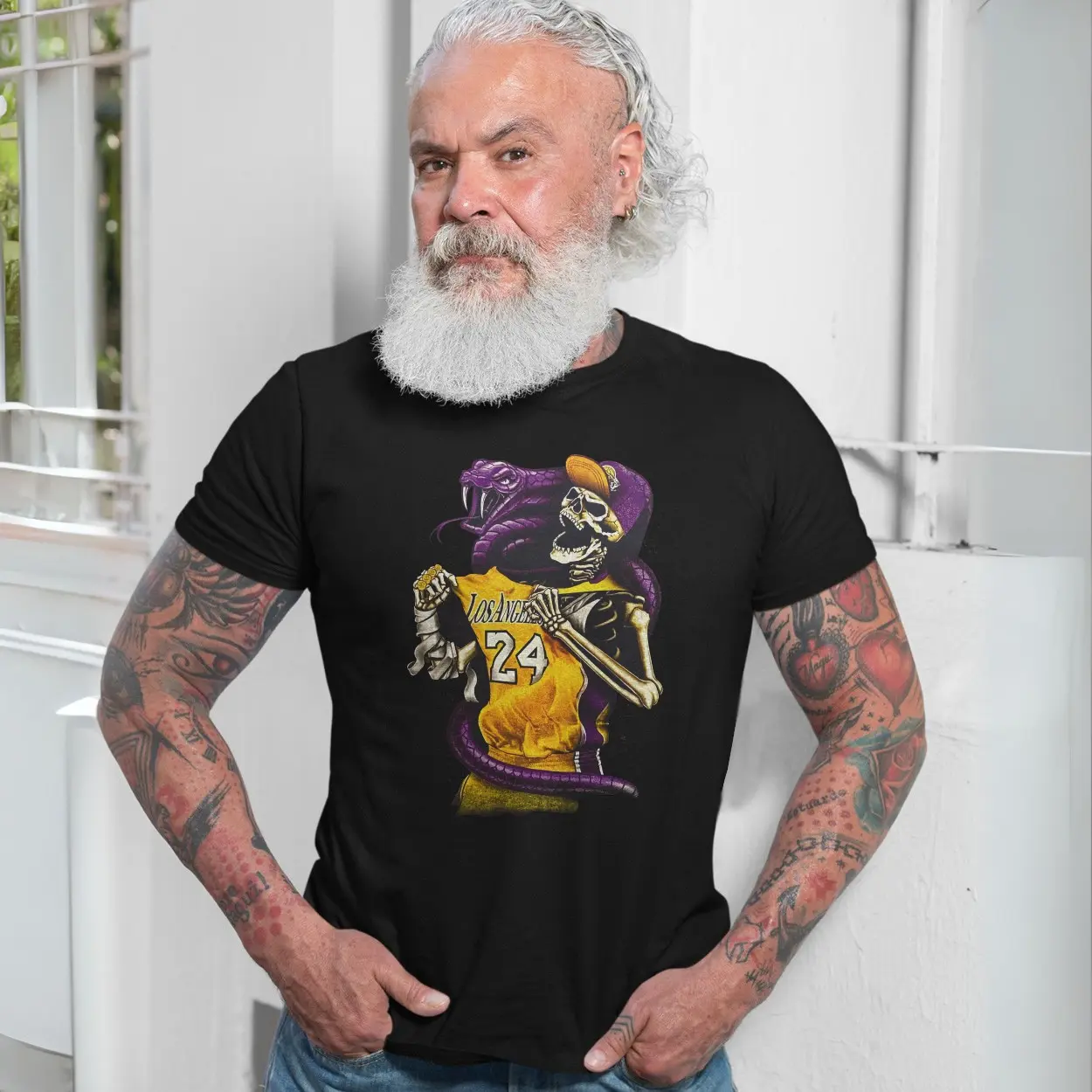 Los Angeles Basketball Skeleton Mamba Tribute Graphic T Shirt 7 1.jpg
