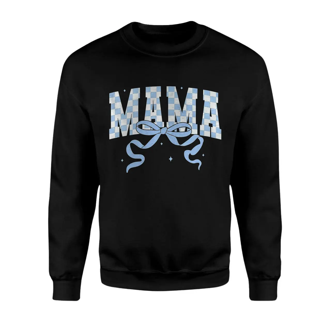 Mama Bow Checkered T Shirt Mothers Day Baby Shower Gift 3 1 1.jpg